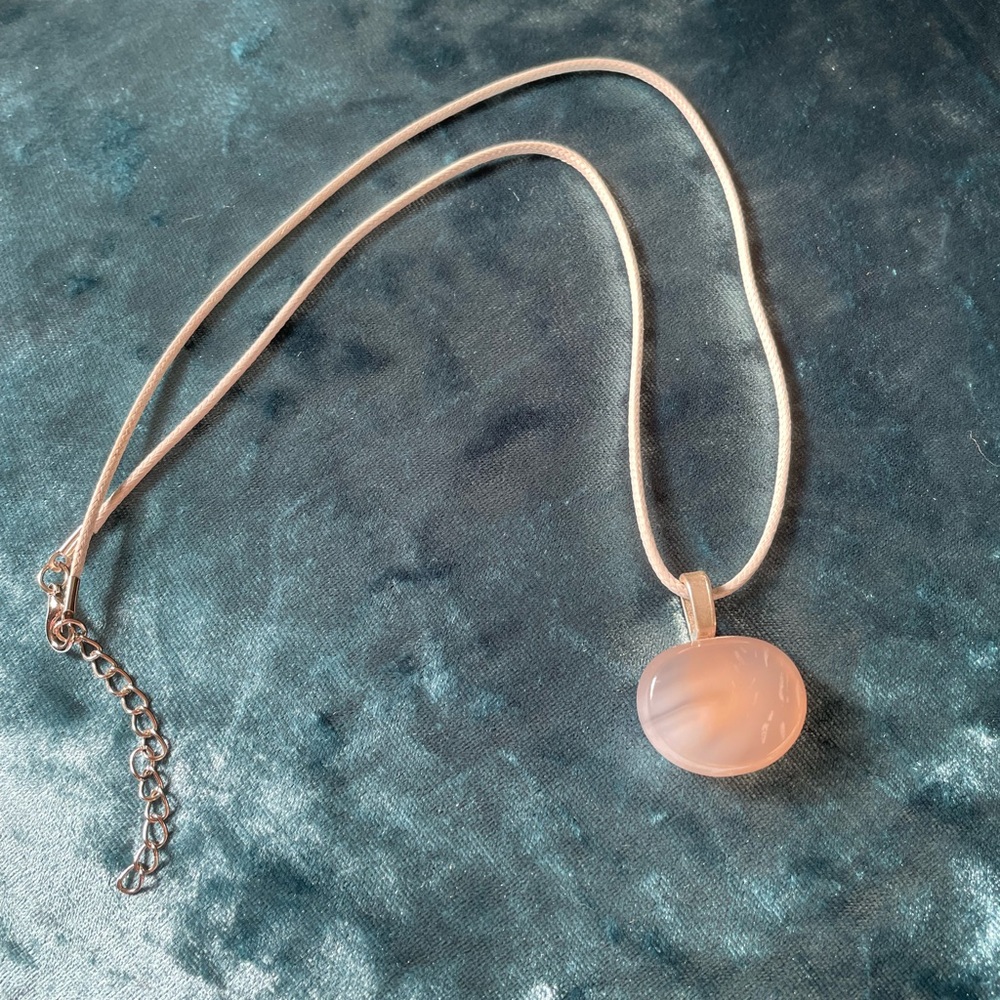 Rose Quartz Pendant Necklace